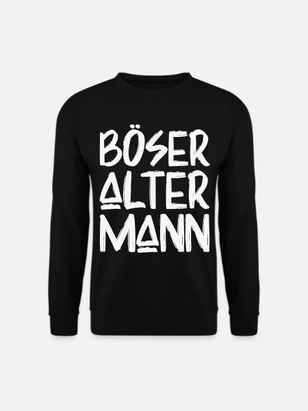 Böser Alter Mann - Unisex Pullover - Schwarz