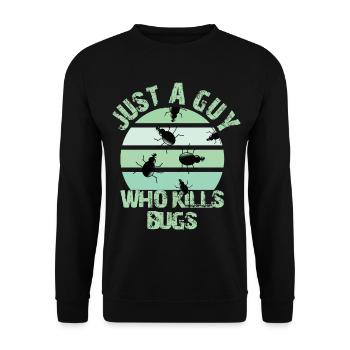 Exterminator - Unisex Sweatshirt - black - Front - Alina (178cm) & Michal (187cm)