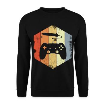 Game Artist - Unisex Pullover - Schwarz - Vorne - Alina (178cm) & Michal (187cm)