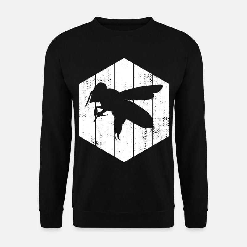 Bee Drawing - Unisex Sweatshirt - black
