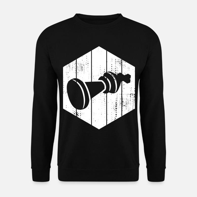 Chess Pieces Drawing - Unisex Sweatshirt - black