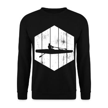 Skulls Rudern - Unisex Pullover - Schwarz - Vorne - Alina (178cm) & Michal (187cm)