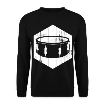 Side drum - Unisex Sweatshirt - black - Front - Alina (178cm) & Michal (187cm)