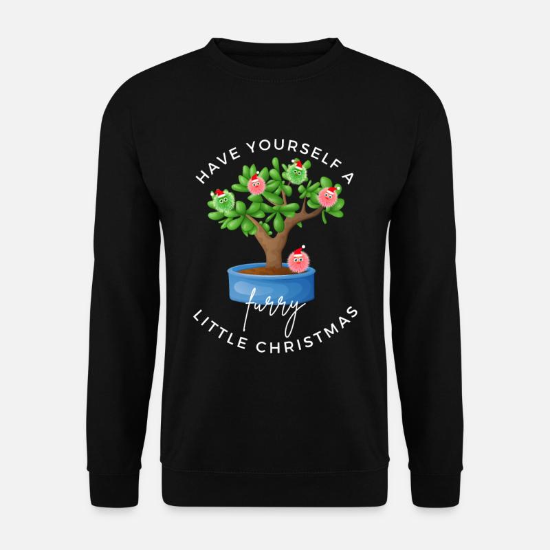 Haben Sie ein kleines pelziges Weihnachten - Unisex Pullover - Schwarz