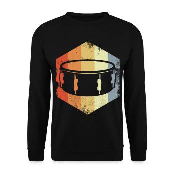 Caisse claire Vintage - Sweat-shirt Unisexe - noir - Devant - Alina (178cm) & Michal (187cm)