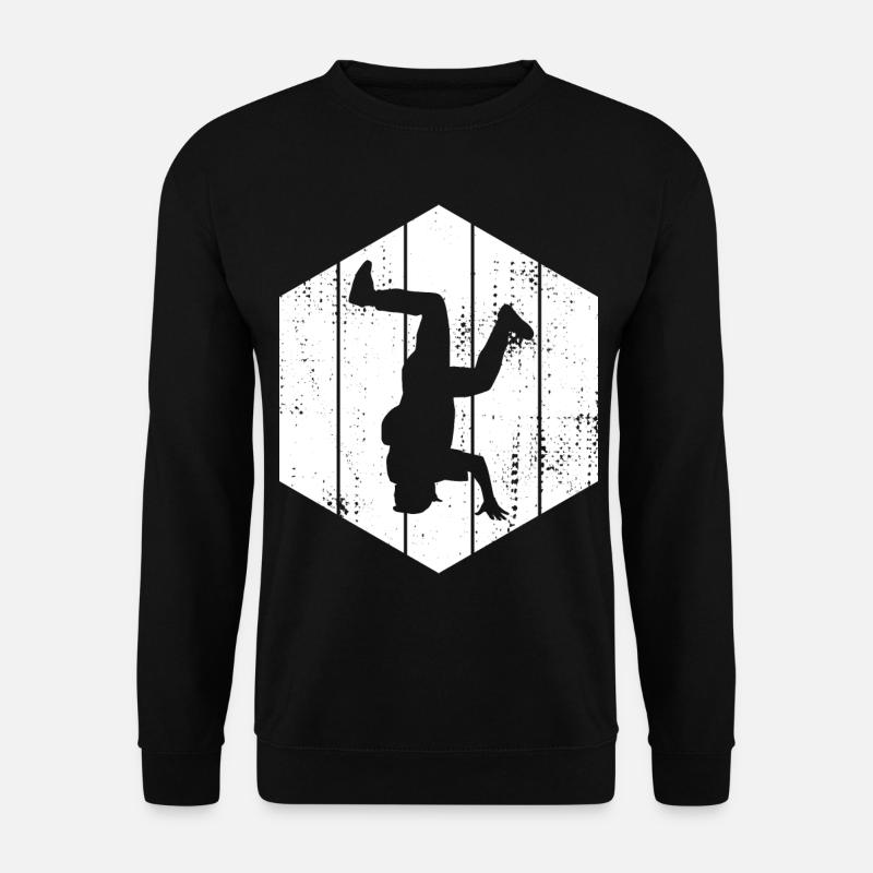Breakdancer Drawing - Unisex Sweatshirt - black