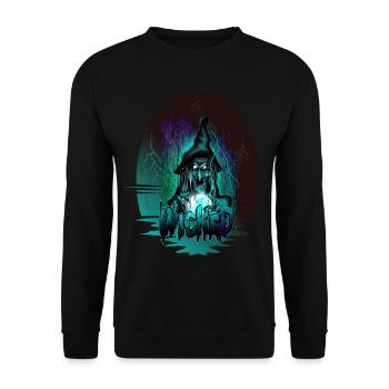 wicked2 - Unisex Sweatshirt - black - Front - Alina (178cm) & Michal (187cm)