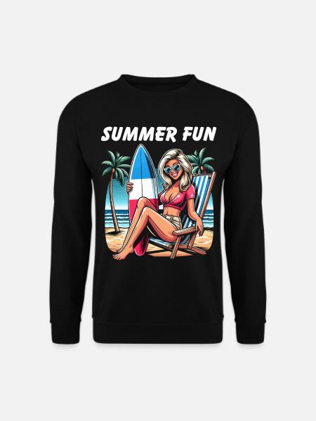 Summer Beach Haute Couture - Unisex Sweatshirt - black
