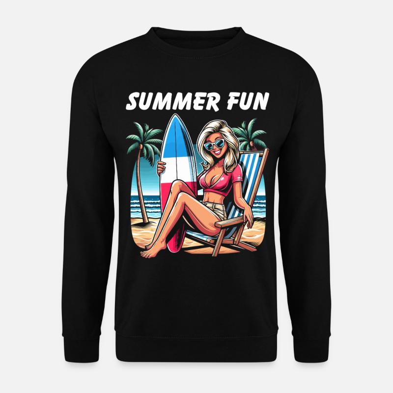 Été Plage Haute Couture - Sweat-shirt Unisexe - noir