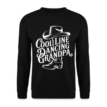 Design cool de grand-père danseur de ligne - Sweat-shirt Unisexe - noir - Devant - Alina (178cm) & Michal (187cm)