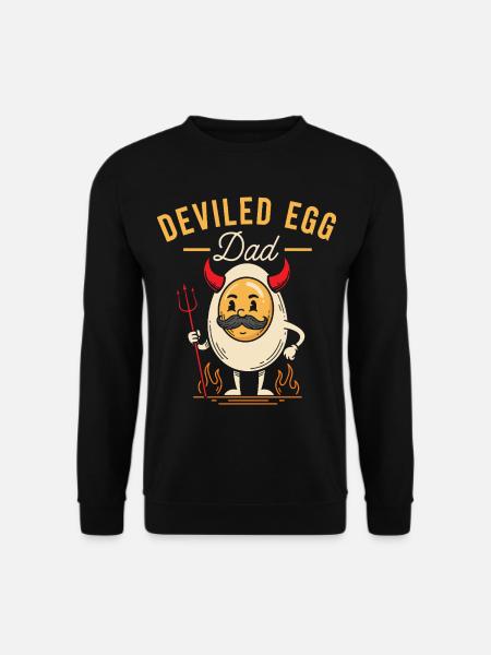 Deviled Egg Dad Thanskgiving Dinner - Unisex Sweatshirt - black