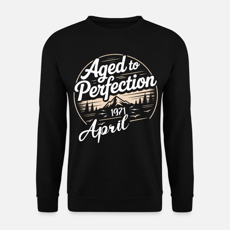 Avril 1971 anniversaire avril 1971 - Sweat-shirt Unisexe - noir