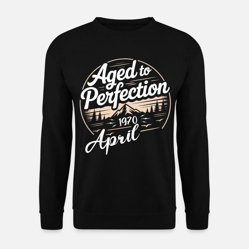 Avril 1970 anniversaire avril 1970 - Sweat-shirt Unisexe - noir