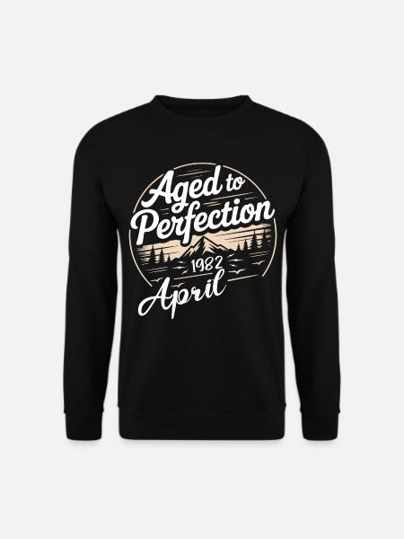 Avril 1982 anniversaire avril 1982 - Sweat-shirt Unisexe - noir