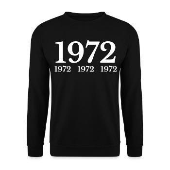 1972 - Sweat-shirt Unisexe - noir - Devant - Alina (178cm) & Michal (187cm)