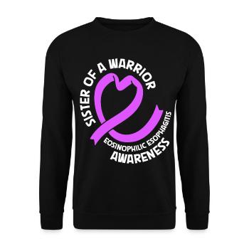Schwester eines Kriegers - EOE Mut - Unisex Pullover - Schwarz - Vorne - Alina (178cm) & Michal (187cm)