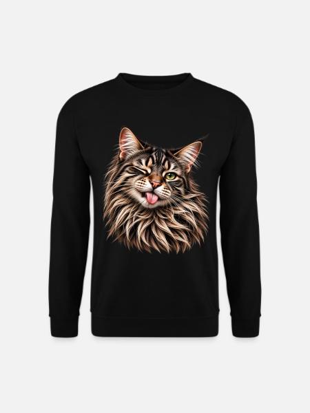Freche Fellnase - Unisex Pullover - Schwarz