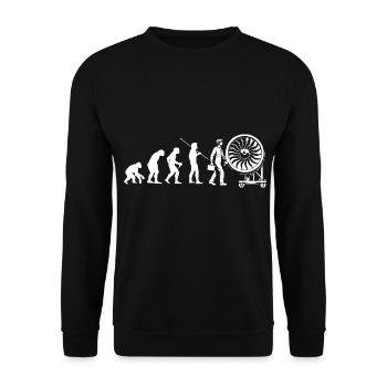 Mécanicien d’aéronefs Génie mécanique aéronautique - Sweat-shirt Unisexe - noir - Devant - Alina (178cm) & Michal (187cm)