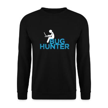Code de bogue du programmeur Cadeau de développeur drôle de pirate - Sweat-shirt Unisexe - noir - Devant - Alina (178cm) & Michal (187cm)