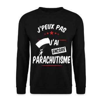 Parachutisme - Sweat-shirt Unisexe - noir - Devant - Alina (178cm) & Michal (187cm)