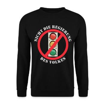 Ampel Nicht die Regierung des Volkes - Unisex Pullover - Schwarz - Vorne - Alina (178cm) & Michal (187cm)