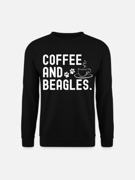Beagle Coffee Dog Cafe - Unisex Sweatshirt - black