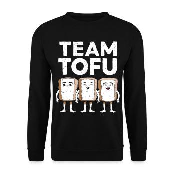 Tofu Lustiges - Unisex Pullover - Schwarz - Vorne - Alina (178cm) & Michal (187cm)
