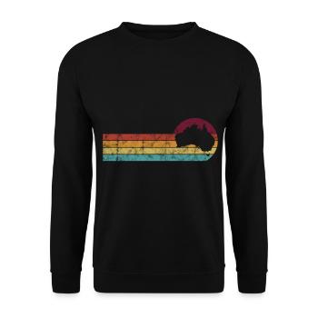Carte-cadeau rétro du continent australien - Sweat-shirt Unisexe - noir - Devant - Alina (178cm) & Michal (187cm)