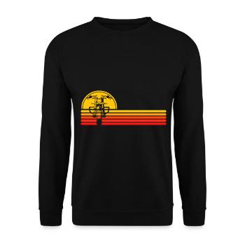 Motocycliste De Motos De Chopper - Sweat-shirt Unisexe - noir - Devant - Alina (178cm) & Michal (187cm)