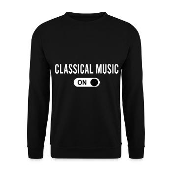 Classical Music [on] - classical music musician - Unisex Sweatshirt - black - Front - Alina (178cm) & Michal (187cm)