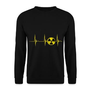 Radiologie Herzschlag EKG Puls Nuklear Röntgenstra - Unisex Pullover - Schwarz - Vorne - Alina (178cm) & Michal (187cm)