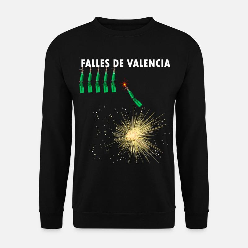 Pyro fireworks Falles de Valencia Traca - Unisex Sweatshirt - black