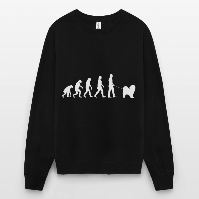 Samoyed evolution Samoyed sled dog Unisex Sweatshirt