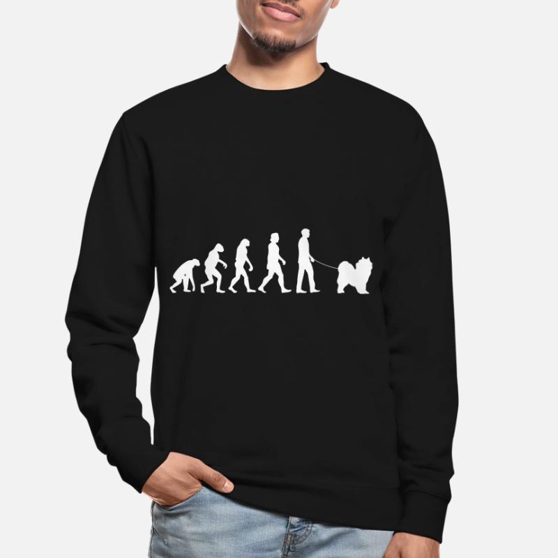 Samoyed evolution Samoyed sled dog Unisex Sweatshirt