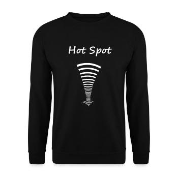 Hot Spot - Unisex Sweatshirt - black - Front - Alina (178cm) & Michal (187cm)