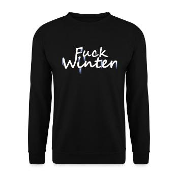 Fuck Winter 5000 - Sweat-shirt Unisexe - noir - Devant - Alina (178cm) & Michal (187cm)