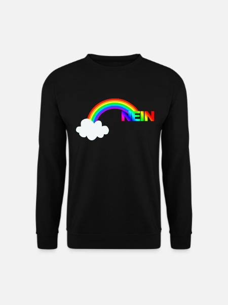Funny rainbow picture no - Unisex Sweatshirt - black