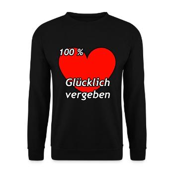 100 Percent Happily AssignEd Relationship Status - Unisex Sweatshirt - black - Front - Alina (178cm) & Michal (187cm)