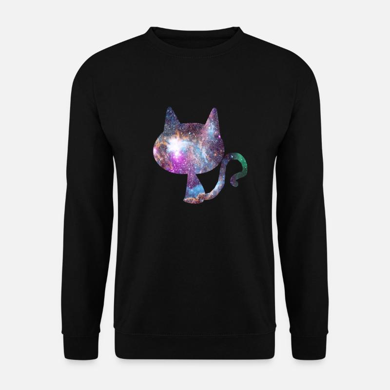 Alle Designs Universum in der Katze Katzenbesitzer - Unisex Pullover - Schwarz