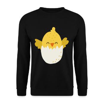chick - Unisex Sweatshirt - black - Front - Alina (178cm) & Michal (187cm)
