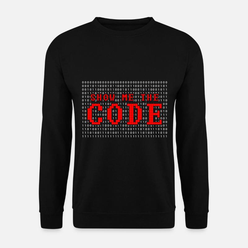 Computer Code Spruch - Unisex Pullover - Schwarz