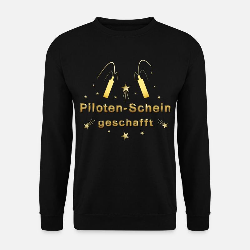 Pilotenschein Pilot Pilotenausbildung PPL - Unisex Pullover - Schwarz