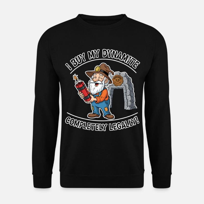 Dynamit-Miner ! - Unisex Pullover - Schwarz