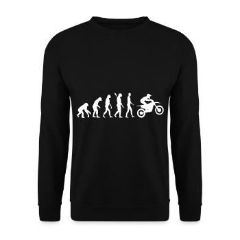 Motocross Bike Offroad Motorcycle Biker - Unisex Pullover - Schwarz - Vorne - Alina (178cm) & Michal (187cm)