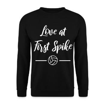 Amour au début Spike Volleyball Beach Volleyball - Sweat-shirt Unisexe - noir - Devant - Alina (178cm) & Michal (187cm)