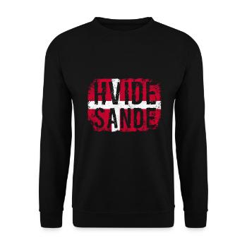 Hvide Sande, Westjütland, Dänemark, Nordsee - Unisex Pullover - Schwarz - Vorne - Alina (178cm) & Michal (187cm)
