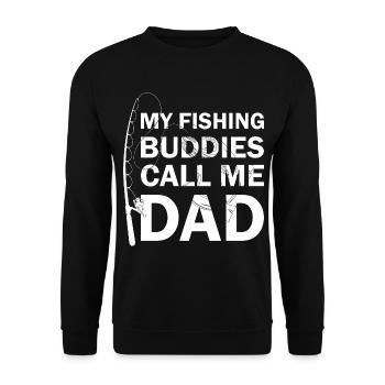 Best Papa Daddy Daddy Grandpa Father's Day T-Shirt - Unisex Sweatshirt - black - Front - Alina (178cm) & Michal (187cm)