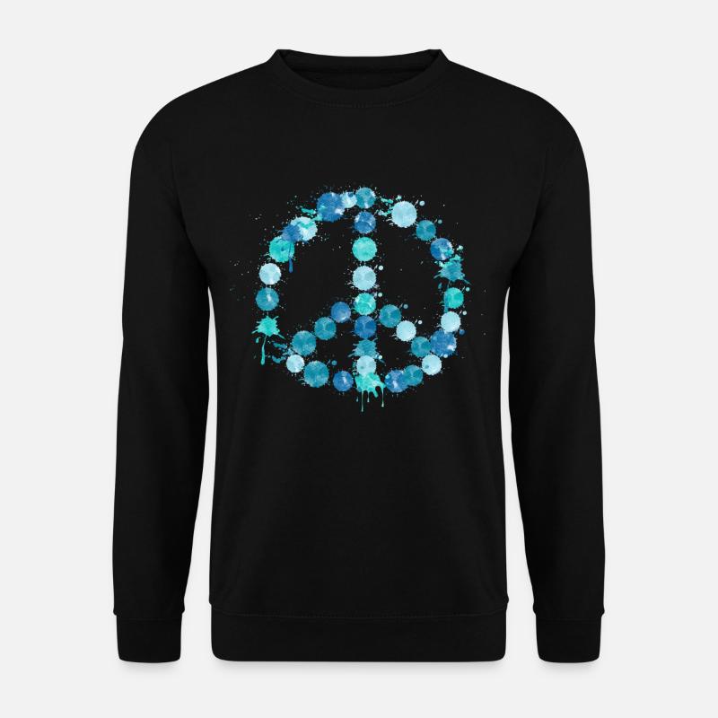 Peace_Friedenssymbol - Unisex Sweatshirt - black