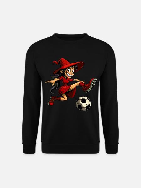 Hexen Fussball - Unisex Pullover - Schwarz