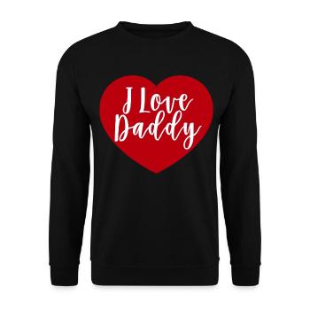 I love daddy poison - Unisex Sweatshirt - black - Front - Alina (178cm) & Michal (187cm)
